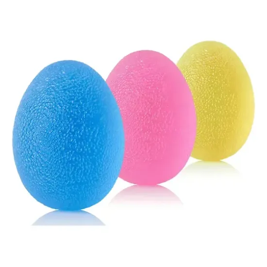 Imagen de Pelotas Antiestrés Rehabilitación Mano 8cm Gel Pack x3