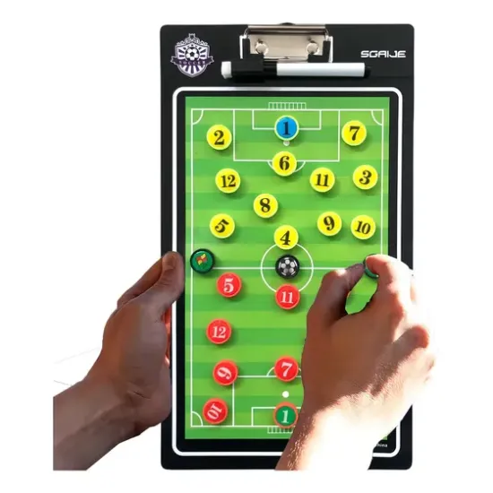 Imagen de Tabla Táctica Magnética Fútbol Doble Cara con Fichas