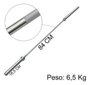 Imagen de Barra Recta Olímpica 1.20mts Discos 1  Metal Cromada