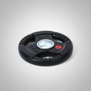 Imagen de Disco Olimpico Hierro Engomado C/agarres  2.5kg Negro