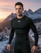 Imagen de Camiseta Térmica Larga Knex Sport Adulto Hombre - Negro - XXS