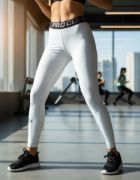 Imagen de Calza Térmica Unisex Knexsport - Blanco - Lisa - XXS