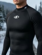 Imagen de Remera Termica Camiseta Con Cuello - Negro - S