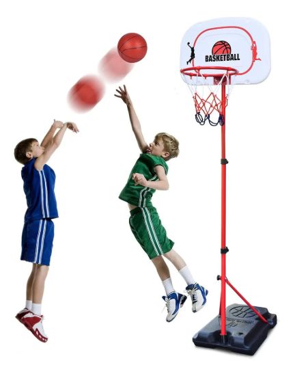 Imagen de Tablero + Aro Basket Con Pie Niños Altura 2.40 Mts 