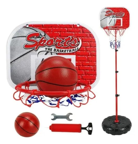 Imagen de Tablero + Aro Basket Con Pie Niños Altura 1.20 Mts 