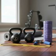 Imagen de Kit Set Entrenamiento Fitness Pilates Pesas N4
