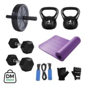 Imagen de Kit Set De Entrenamiento Fitness Ejercicio N1 Negro