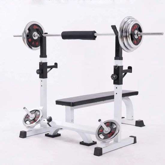 Imagen de Banco Plano + Soporte Para Barras + Apoya Discos