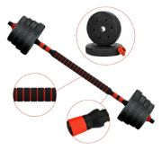 Imagen de Set Mancuernas Ajustable Regulables 20 Kg Juego Kit 3 En 1 Negro