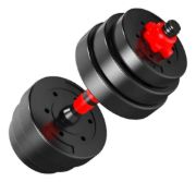 Imagen de Set 2 Mancuernas + Barra 3 En 1  30 Kgs