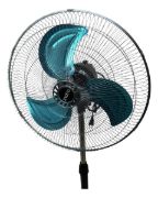 Imagen de Ventilador 3 En 1  3 Aspas Indra Pack X2 Demstore 50 Cm 50 Negro Azul Metal 3