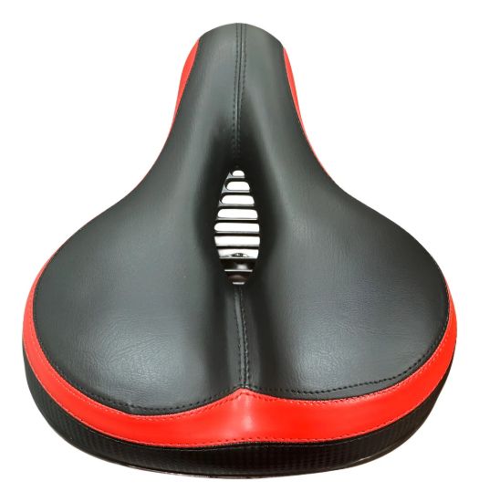 Imagen de Asiento Super Acolchonado Bicicleta Grueso Negro 25x20cm