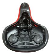 Imagen de Asiento Super Acolchonado Bicicleta Grueso Negro 25 Cm 20 Cm