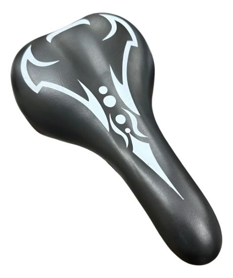 Imagen de Asiento Mtb Rhlm Poliuretano Negro / Blanco Urbano Negro 28x17.5cm