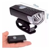 Imagen de Luz Frontal Bicicleta Con Control Negro