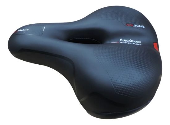 Imagen de Asiento Super Acolchonado C/reflectivo Negro 27 Cm 20 Cm
