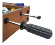 Imagen de Mini Metegol De Madera Juego De Mesa Futbol Niños Tablero Marrón