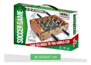 Imagen de Mini Metegol De Madera Juego De Mesa Futbol Niños Tablero Marrón