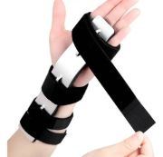 Imagen de Estabilizador De Mano  Con Ferula  Con Velcro Lesiones Negro M
