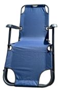 Imagen de Silla Reposera Plegable Resistente Playera Camping Azul
