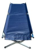Imagen de Catre Cama Plegable Metálico Con Bolso P/ Camping Azul