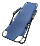 Imagen de Silla Reposera Plegable Resistente Playera Camping Azul
