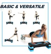 Imagen de Step 3 Escalones Altura Regulable Fitness Aerobic Negro
