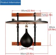 Imagen de Set Pera Punching Ball + Plataforma Profesional Boxeo Negro