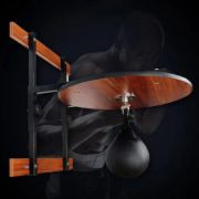 Imagen de Set Pera Punching Ball + Plataforma Profesional Boxeo Negro