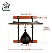 Imagen de Set Pera Punching Ball + Plataforma Profesional Boxeo Negro