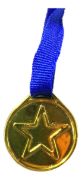 Imagen de Medalla Trofeo Premiacion Plastico Con Correa X 10 Unidades Dorado
