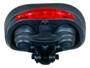 Imagen de Asiento Super Acolchonado Bicicleta + Luz Led Incorporado Negro 27 Cm 22 Cm