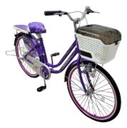 Imagen de Bicicleta Paseo R26 C/parrilla Y Canasto Violeta Green Violeta 26 "