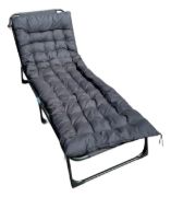 Imagen de Catre Plegable Acolchonado Resiste Grande 193x75cm Negro