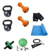 Imagen de Kit Set De Entrenamiento Pilates Fitness Ejercicio N6 Negro