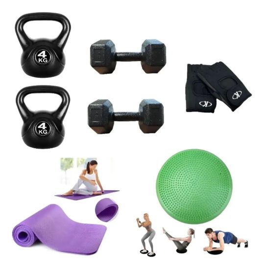 Imagen de Kit Set De Entrenamiento Pilates Fitness Ejercicio N9 Negro