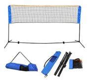 Imagen de Red Fútbol Tenis 3 Metros Regulable Portátil Set Completo Azul