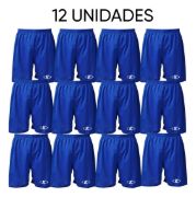 Imagen de Short Entrenamiento Futbol Deportes Excelente Calidad X 12 - Azul - Lisa - 4XS