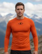 Imagen de Camiseta Térmica Larga Knex Sport Adulto Hombre + Accesorios - Naranja - S