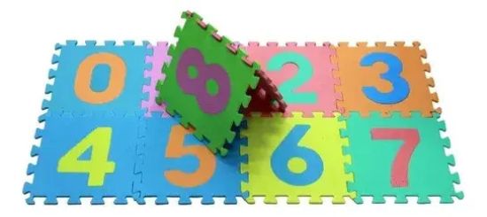 Imagen de Piso Infantil Niño/bebes Goma Eva X10 Multicolor Números