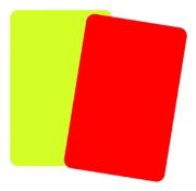 Imagen de Tarjetero Fifa Tarjeta Amarilla Y Roja Árbitro + Silbato