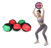 Imagen de Wall Ball Cuero 12 Kg  Pelota Entrenamiento Fitness Crossfit Negro