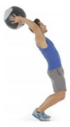 Imagen de Wall Ball Cuero 9 Kg  Pelota Entrenamiento Fitness Crossfit Negro