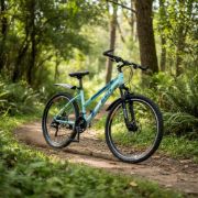Imagen de Bicicleta Mtb De Dama R27.5  C/suspensión Y Freno De Disco - Celeste - 27.5