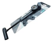 Imagen de Inflador De Mano Mini Aluminio C/ Manómetro 120 Psi Negro