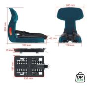 Imagen de Asiento Niño C/respaldo Para Parrilla Trasera Super Cómodo Negro