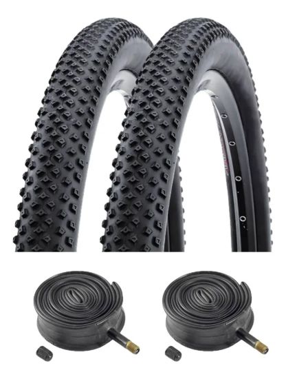 Imagen de Cubierta Bicicleta 27.5 X 1.95-2.125 + Cámara 27.5 Av X2 Negro