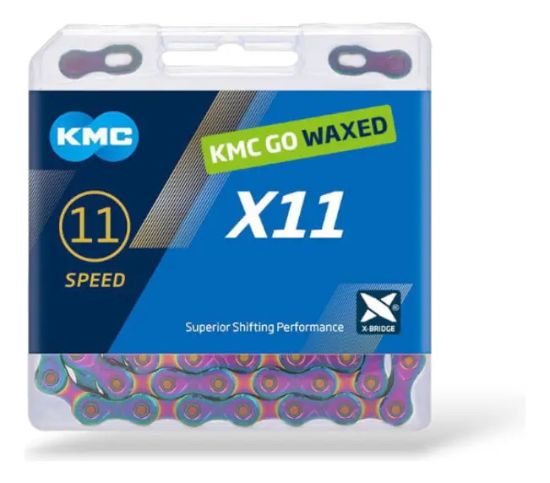 Imagen de Excelente Cadena Kmc 11 Velocidades Aurora Blue Kmc Aurora