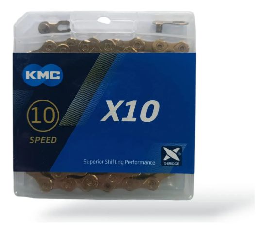 Imagen de Excelente Cadena 10 Velocidades Línea Dorada Kmc Oro