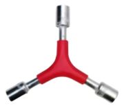 Imagen de Llave Dado Herramienta Bicicleta 8/9/10 Rojo